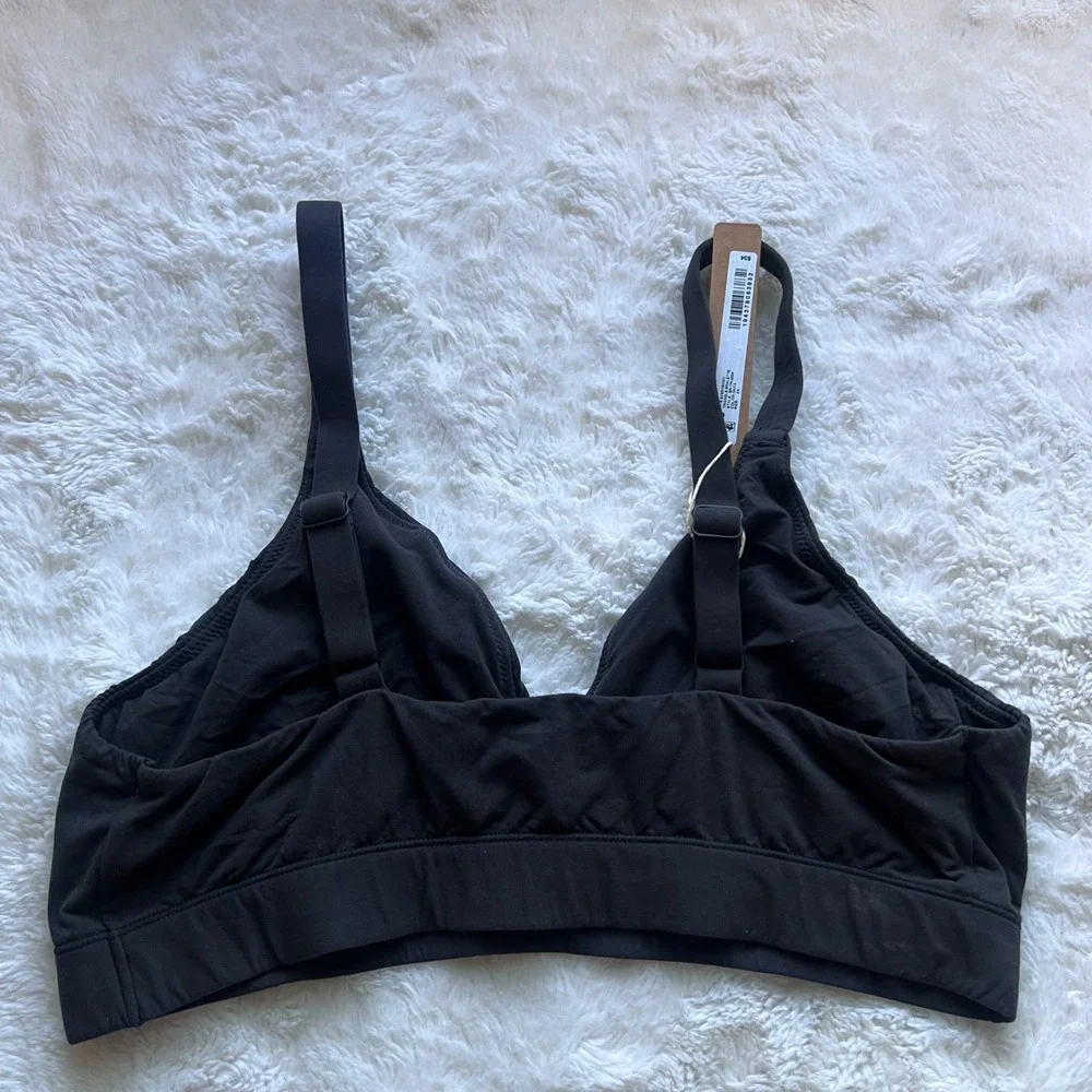 SKIMS Womens Fits Everybody Triangle Bralette Onyx Black Size 2X BR-TRI-2024 NWT